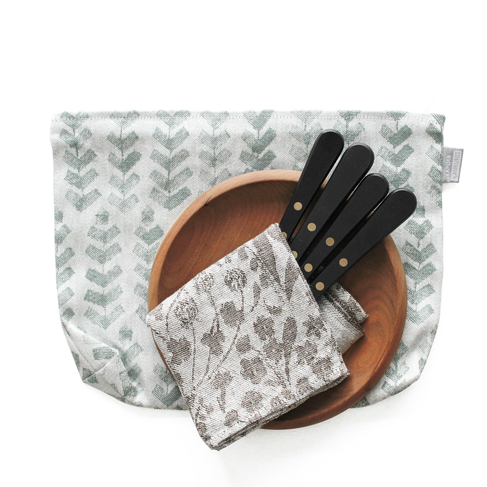 RUUSU pouch white-aspen green ポーチ（LAPUAN KANKURIT ラプアンカンクリ）