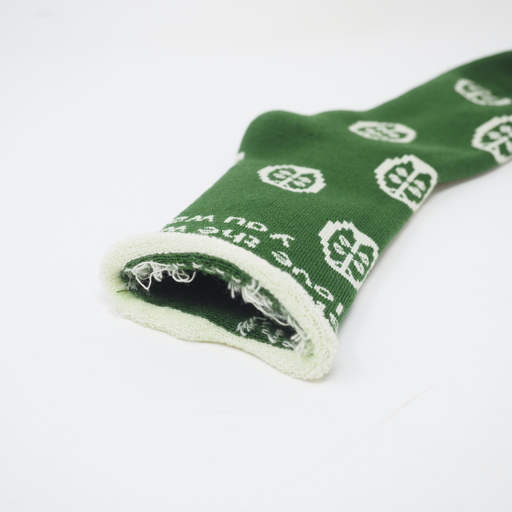 fluffy socks CLOVER（green）FEEL MY FOOT STEPS