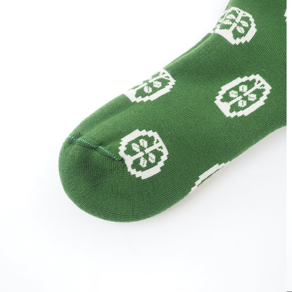 fluffy socks CLOVER（green）FEEL MY FOOT STEPS