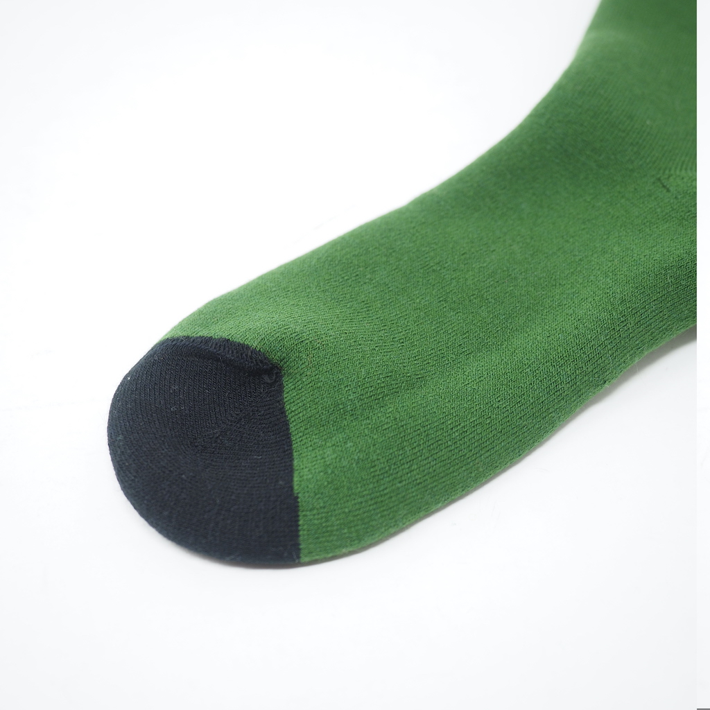 fluffy socks SIMPLE（green）FEEL MY FOOT STEPS