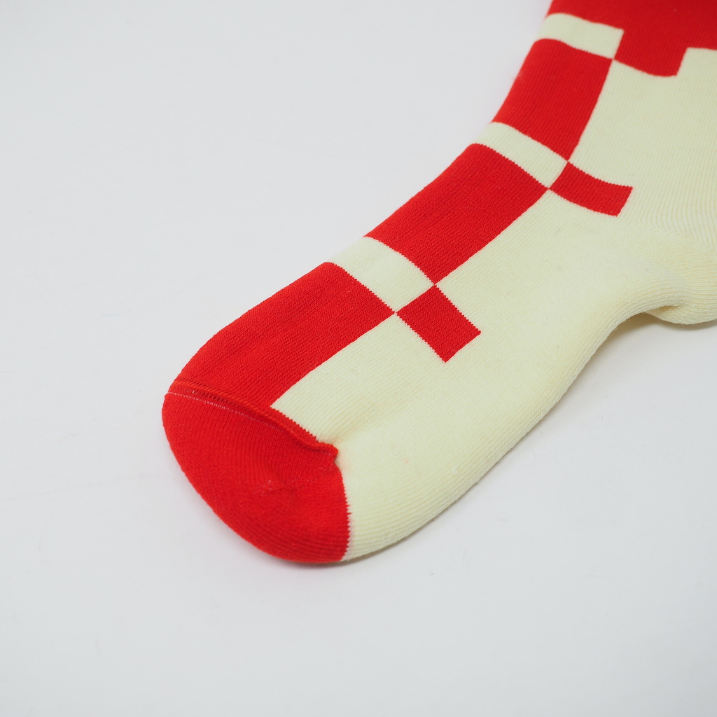 fluffy socks（もこもこソックス）LATTICE cream white FEEL MY FOOT STEPS