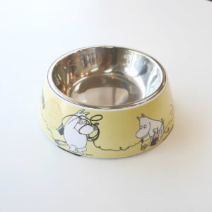MOOMIN ムーミン ペットフードボウル Mイエロー muurla ムールラ