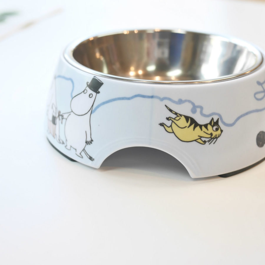 MOOMIN ムーミン ペットフードボウル Sブルー muurla ムールラ