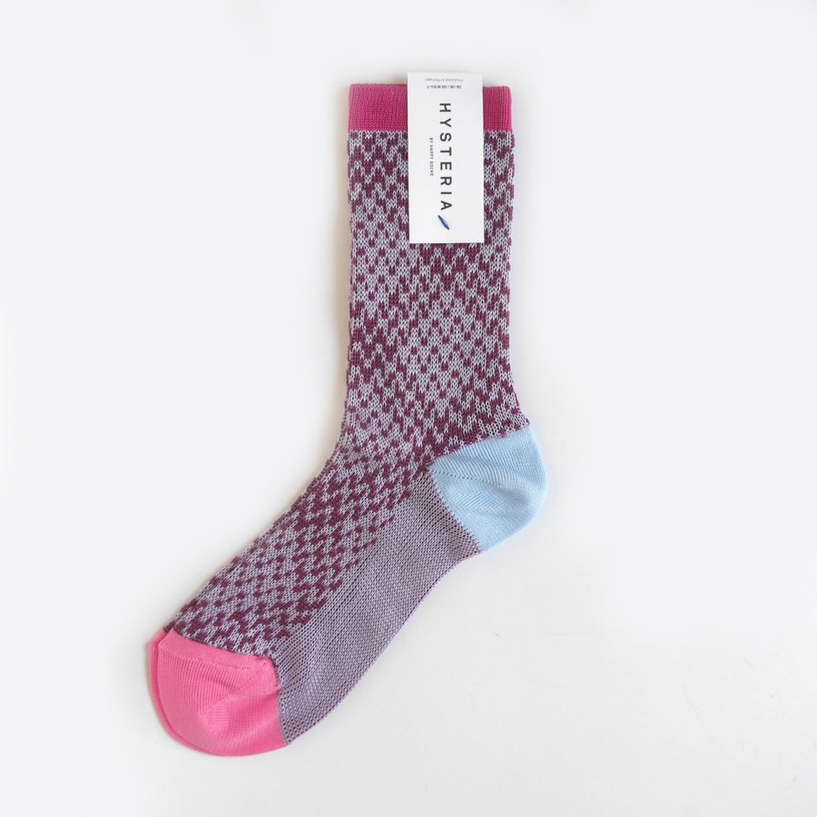ヒステリア ローザクルーソックス ピンク ROSA CREW SOCK HYSTERIA