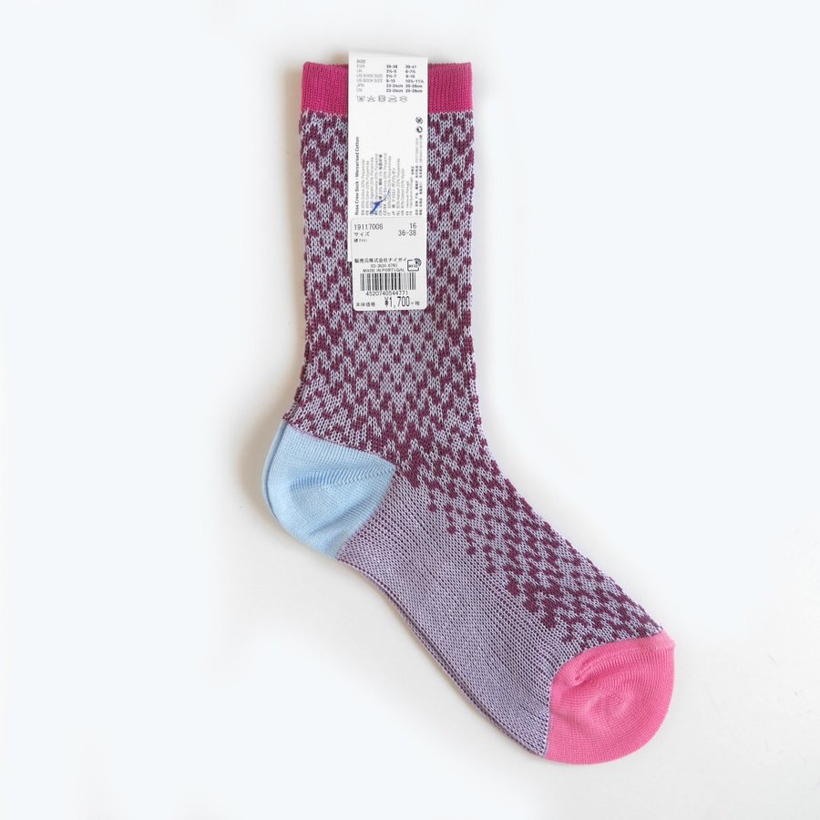 ヒステリア ローザクルーソックス ピンク ROSA CREW SOCK HYSTERIA