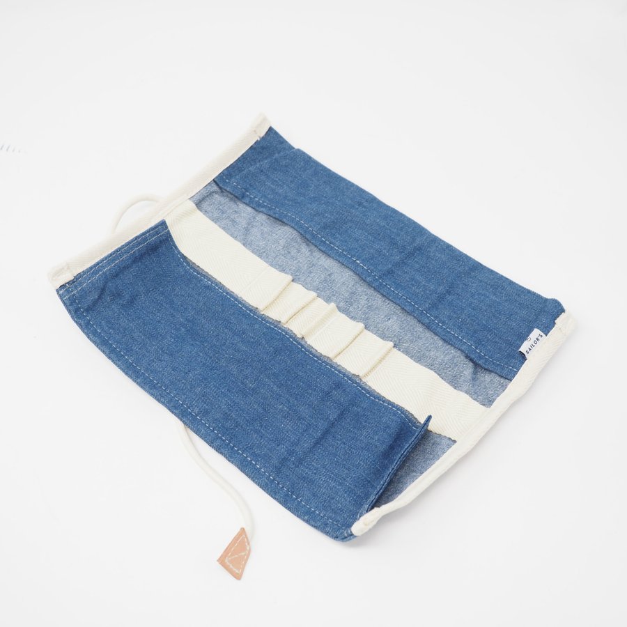 ロールペンケース デニム MANUFACTURED BY SAILOR’S