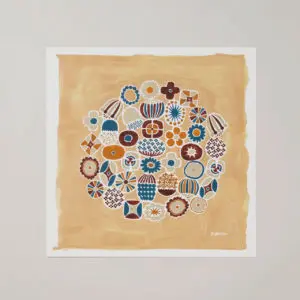 FLOWERS（フラワーズ）apricot アート ポスター 岡理恵子 a good view