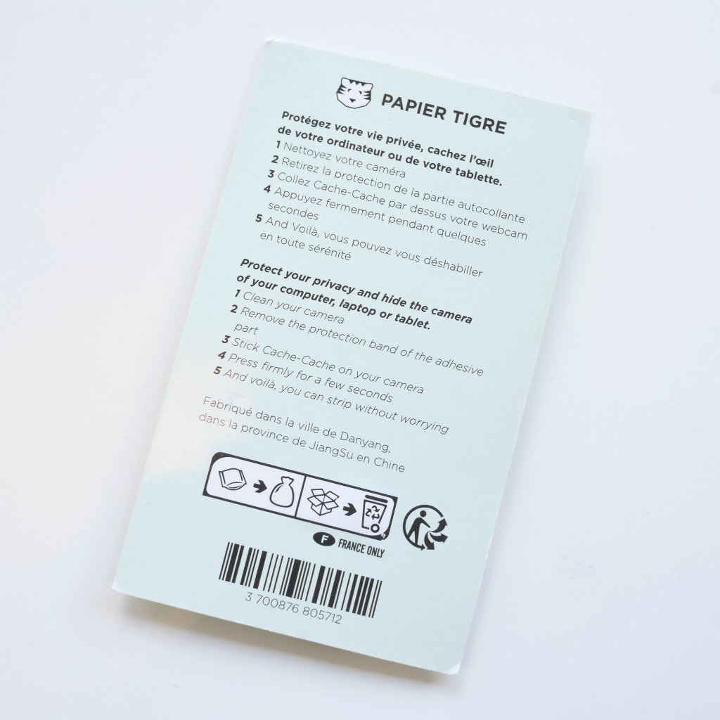 PAPIER TIGRE パピエ ティグル CACHE CACHE ウェブカメラカバー