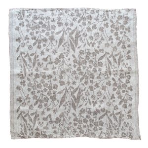 NITTY マルチユースクロス white-brown 48×48cm（LAPUAN KANKURIT ラプアンカンクリ）