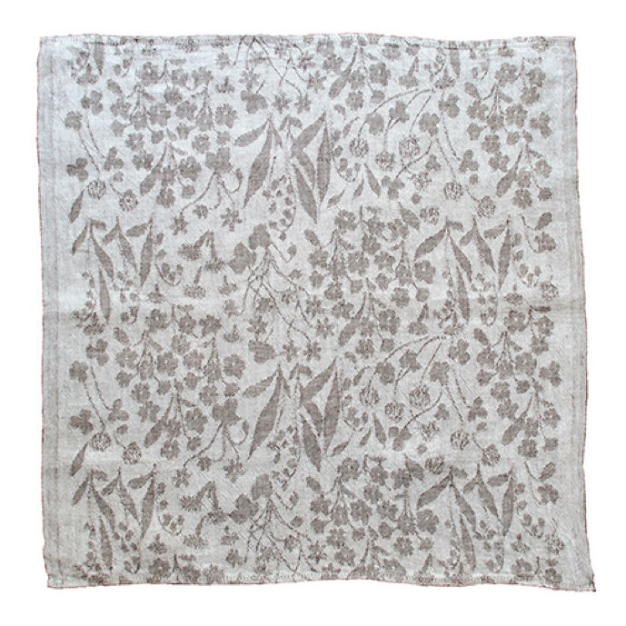 NITTY マルチユースクロス white-brown 48×48cm（LAPUAN KANKURIT ラプアンカンクリ）