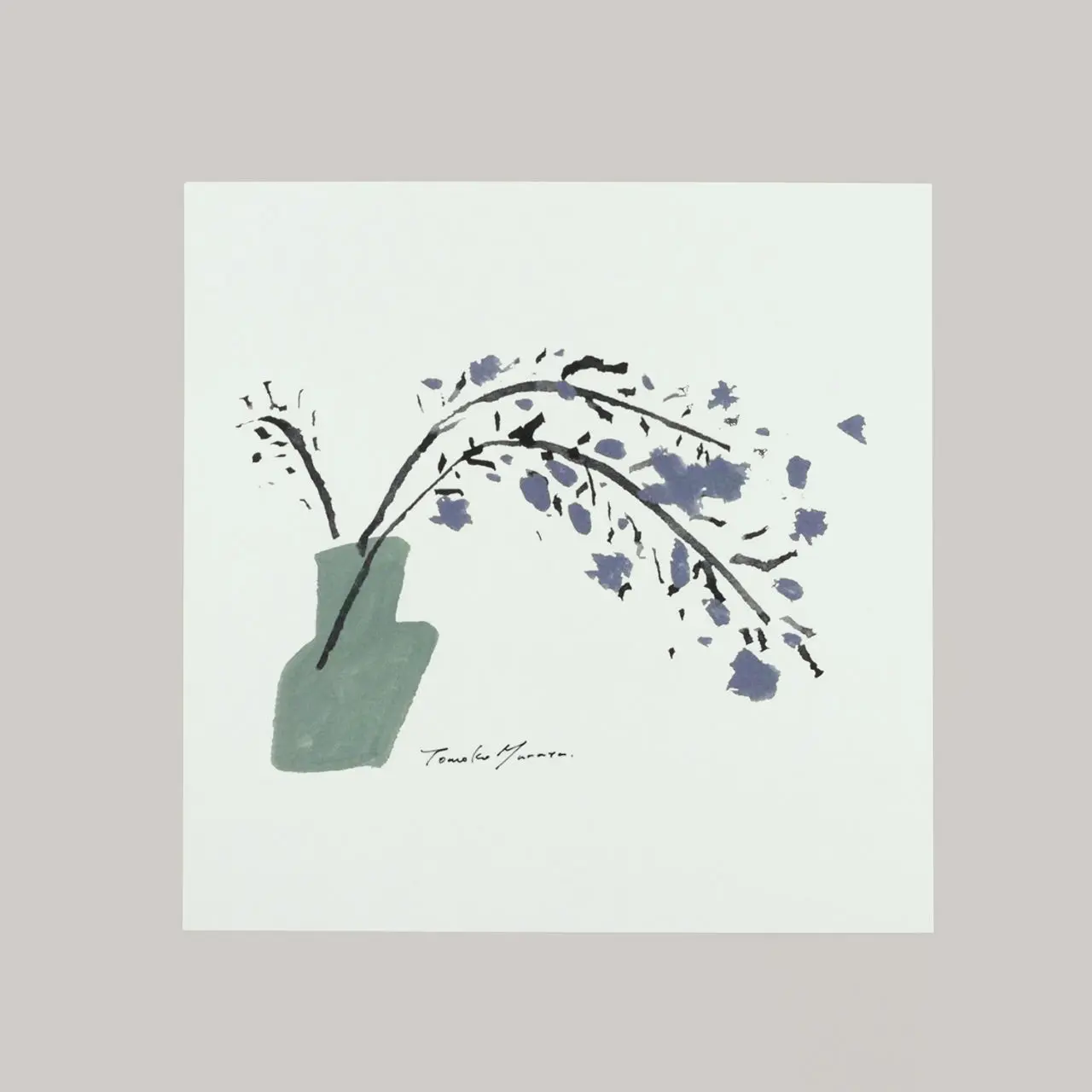 weeping cherry（ウィーピングチェリー）ivory アートポスター ムラタトモコ a good view