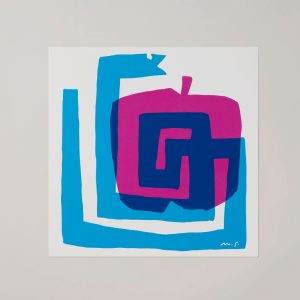 POMME SNAKE（ポンムスネーク）turquoise アート ポスター a good view