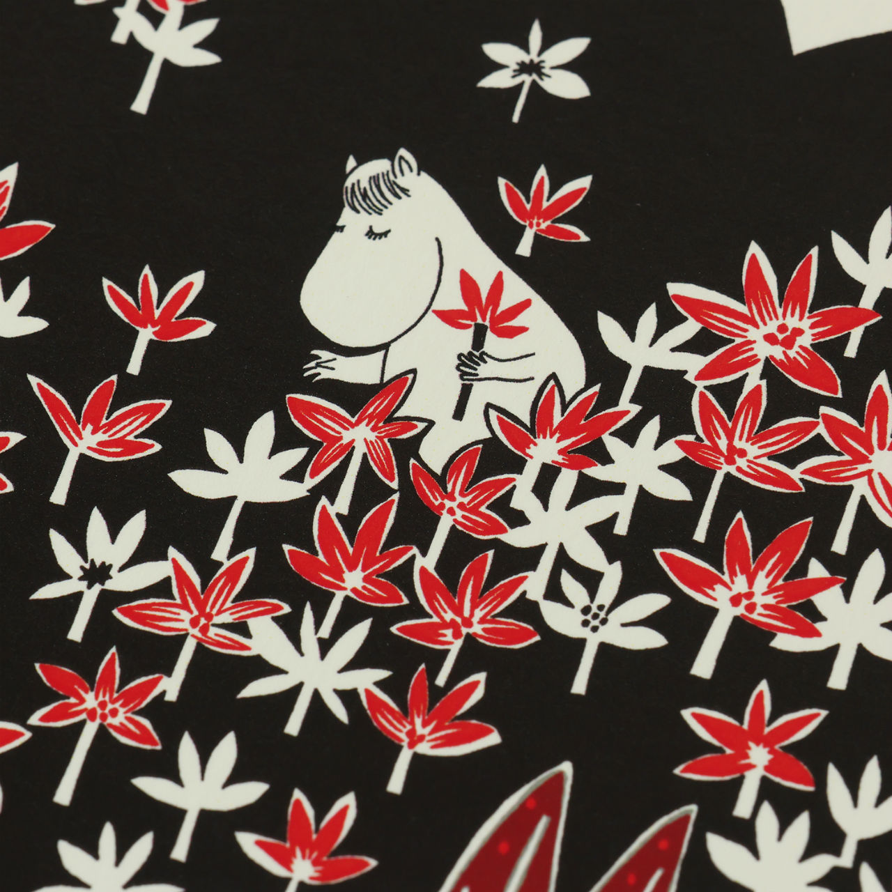 20×20cm a good view アートポスター ここにいるよ グレー フレームセット MOOMIN TRIBUTE WORKS 鈴木マサル