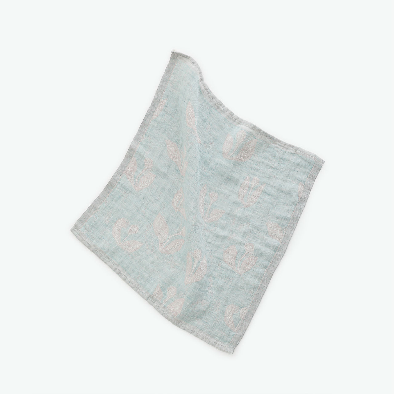 KESÄKUKKA タオル 46x46cm turquoise-rose(LAPUAN KANKURIT ラプアンカンクリ)