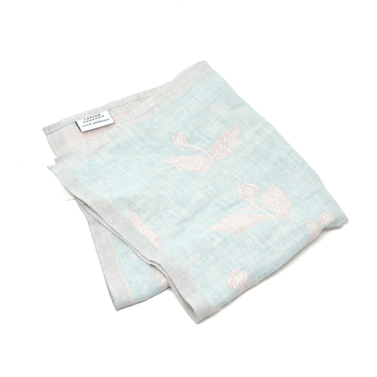 KESÄKUKKA タオル 46x46cm turquoise-rose(LAPUAN KANKURIT ラプアンカンクリ)