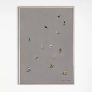 40×50cm Fine Little Day ポスター SKIERS フレーム別売り