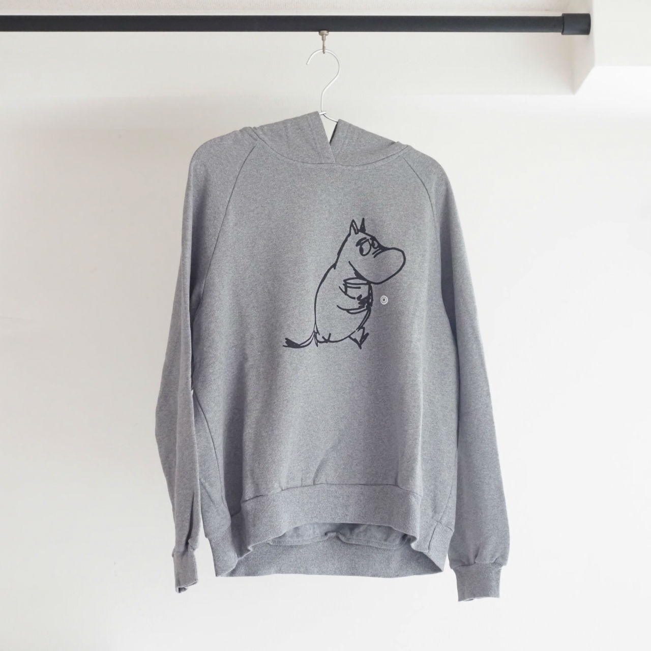 People Tree Moomin ムーミン オーガニックコットン ビッグシルエットパーカー グレー