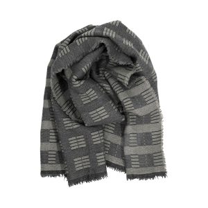 LAPUAN KANKURIT ストール TOOLO stole 70 × 220cm  white-brown-black