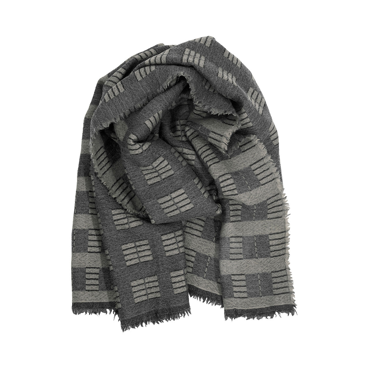LAPUAN KANKURIT ストール TOOLO stole 70 × 220cm  white-brown-black