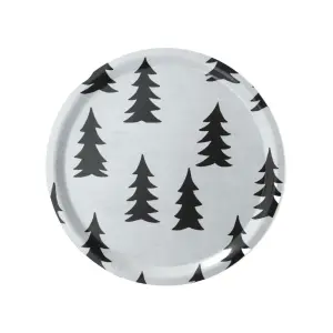 Fine Little Day ファインリトルデイ 丸トレイ中 GRAN ブラック×ホワイト