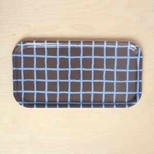 Fine Little Day トレー 43 × 22 cm RUTIG TRAY, BROWN/BLUE