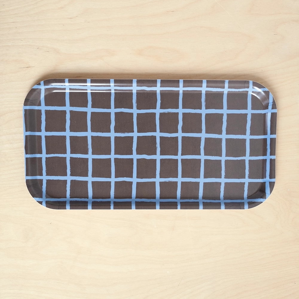 Fine Little Day トレー 43 × 22 cm RUTIG TRAY, BROWN/BLUE