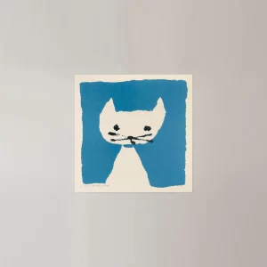 晴（ねこ） アートポスター 北村人 20×20cm a good view