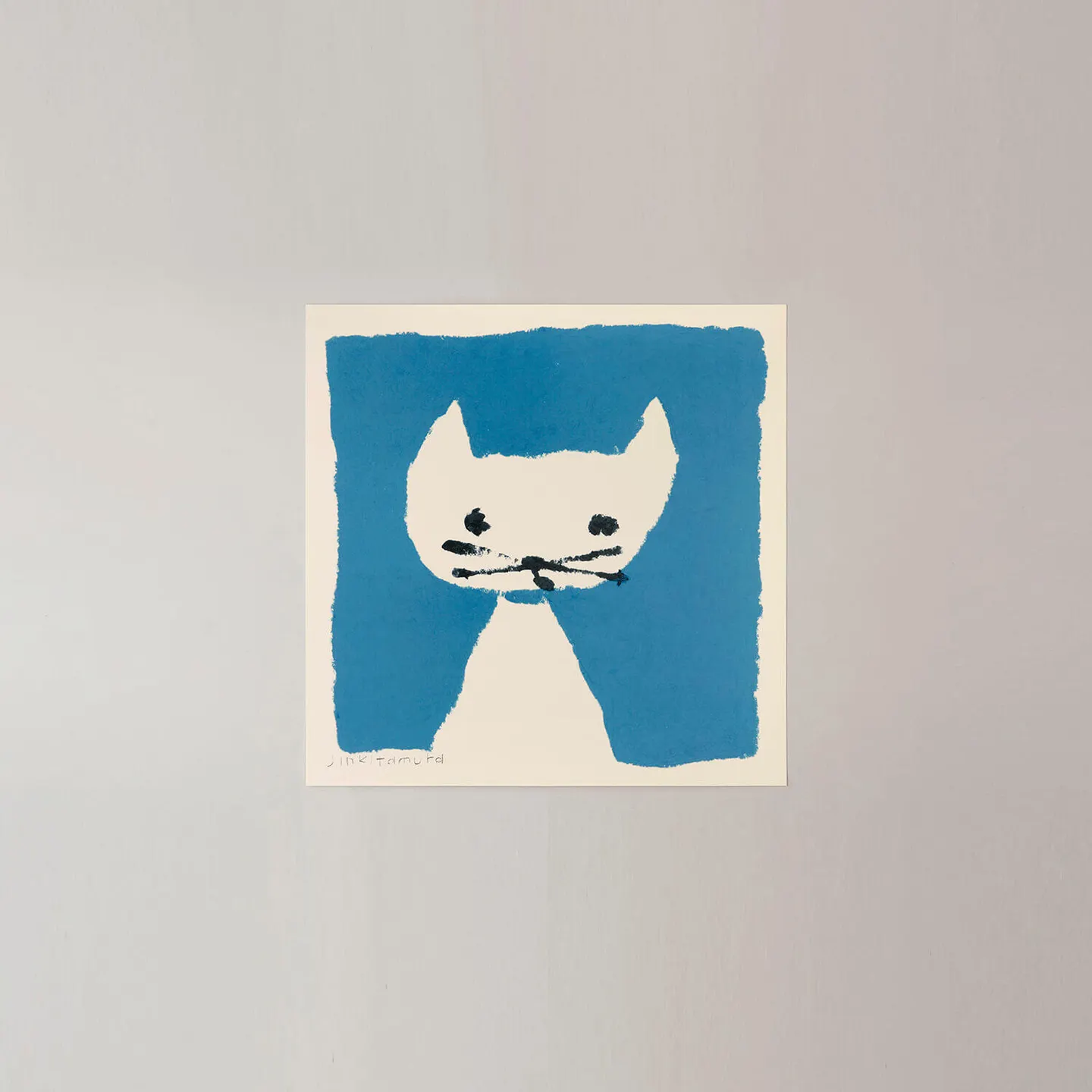 晴（ねこ） アートポスター 北村人 20×20cm a good view