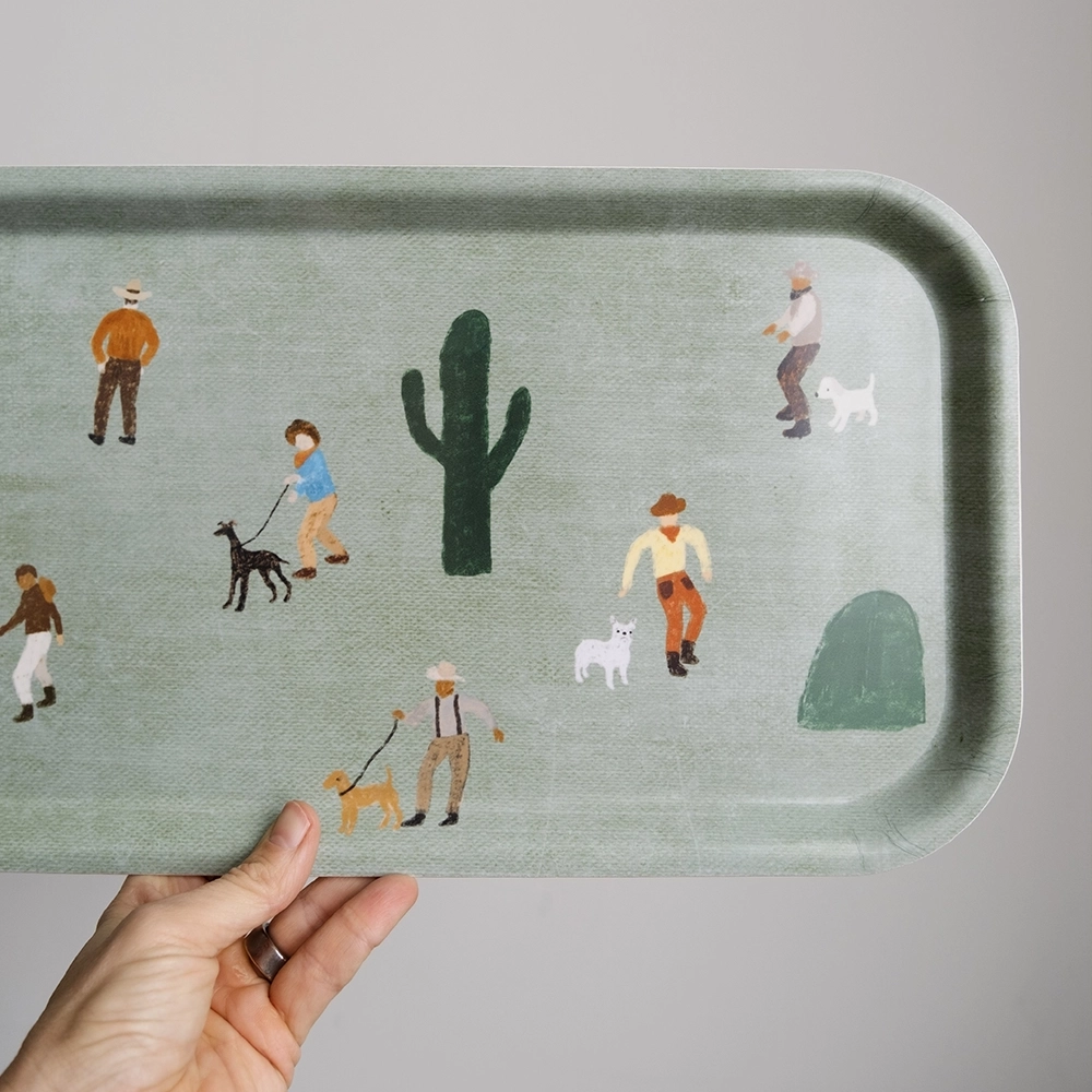 Fine Little Day トレー 43 × 22 cm COWBOYS AND DOGS TRAY