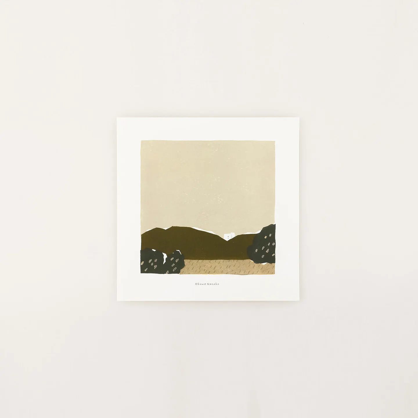 昼間のよりみち アートポスター 大川菜々子 20×20cm a good view