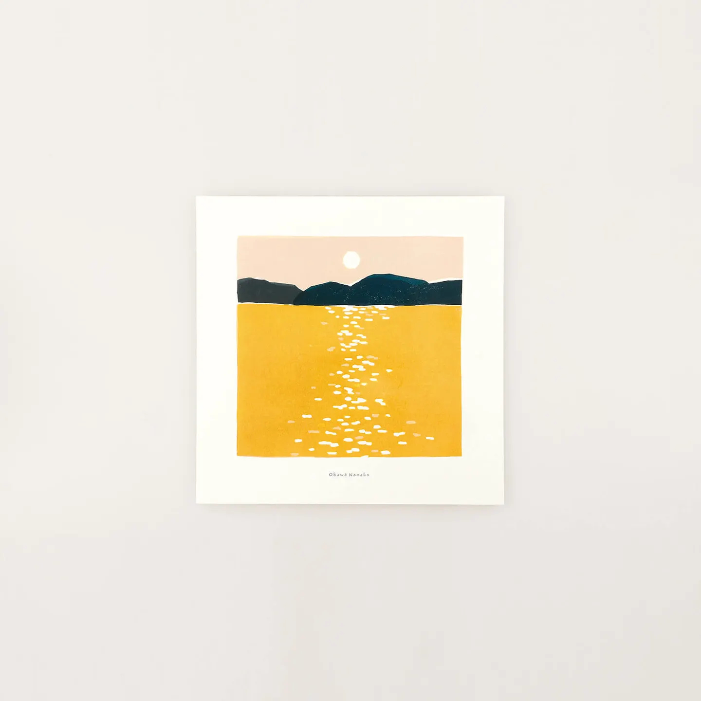 やさしい朝 アートポスター 大川菜々子 20×20cm a good view
