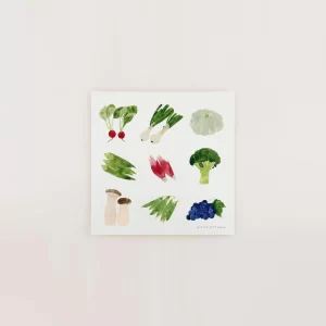 VEGETABLES アートポスター 20×20cm 青山佳世 a good view