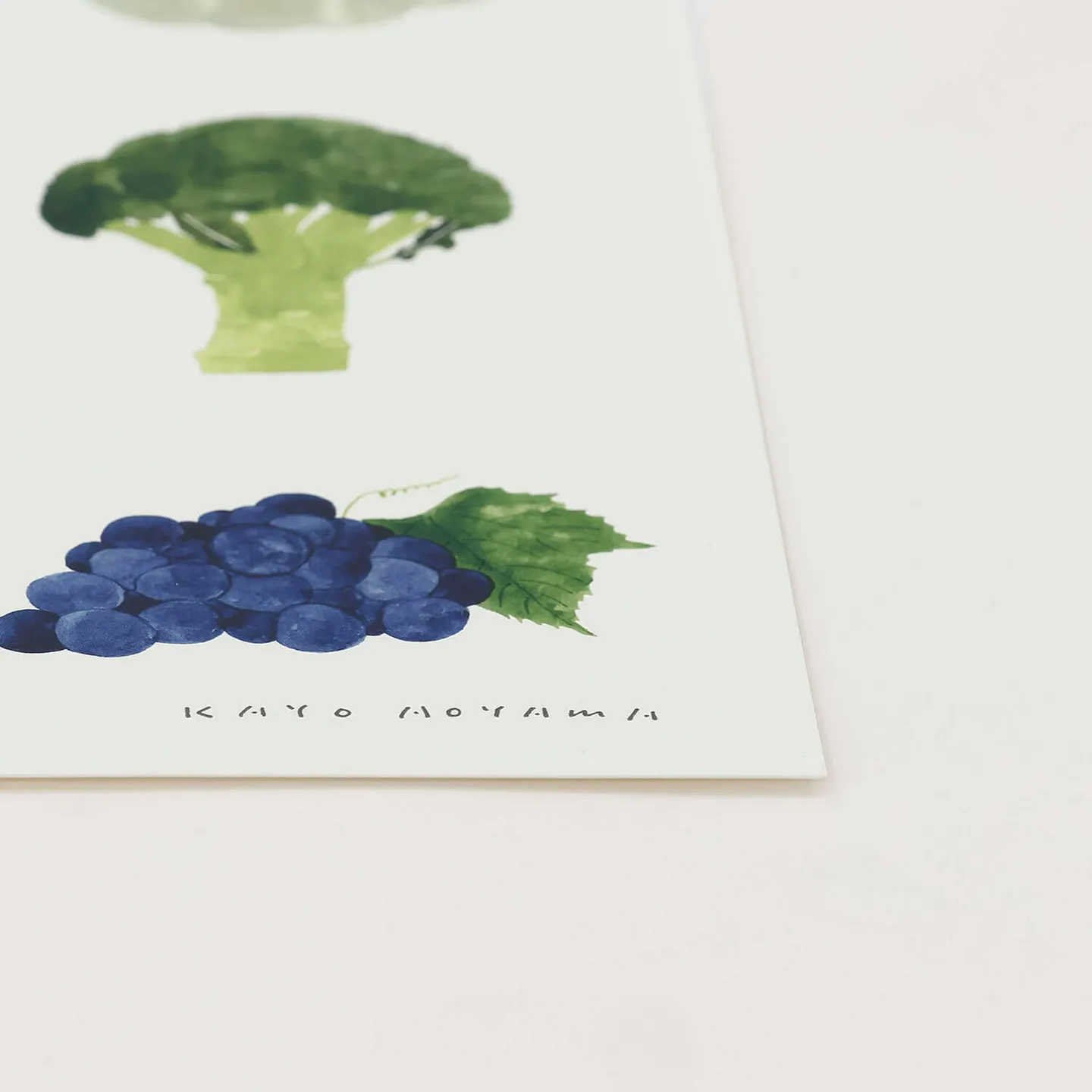 VEGETABLES アートポスター 20×20cm 青山佳世 a good view