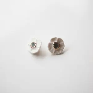七窯社 美濃焼 アクセサリー 優花 イヤリング/ピアス 白