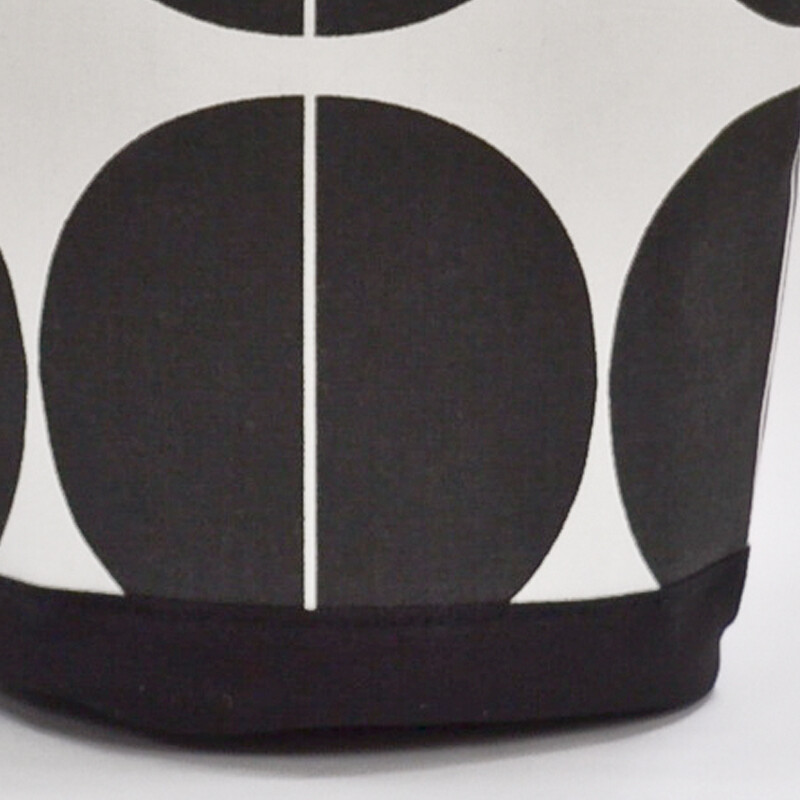 le onde 丸底ミニトートバッグ nigiyaca tote  LAN ブラック