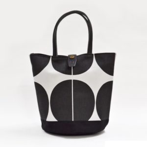le onde 丸底ミニトートバッグ nigiyaca tote  LAN ブラック