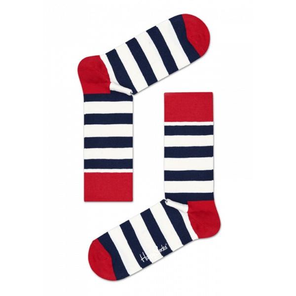 HAPPY SOCKS STRIPE SOCK ネイビー